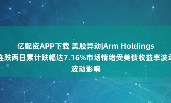 亿配资APP下载 美股异动|Arm Holdings股价连跌两日累计跌幅达7.16%市场情绪受美债收益率波动影响